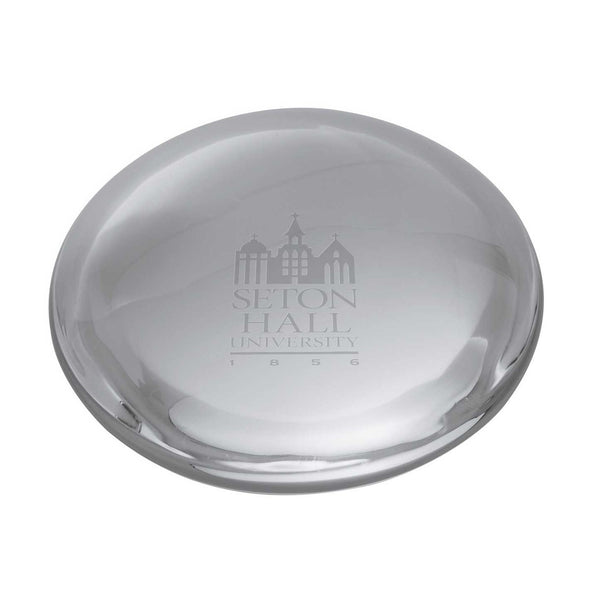 Seton Hall Glass Dome Paperweight by Simon Pearce Shot #2