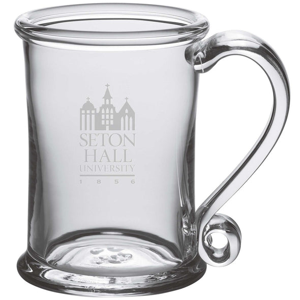 Seton Hall Glass Tankard by Simon Pearce Shot #1