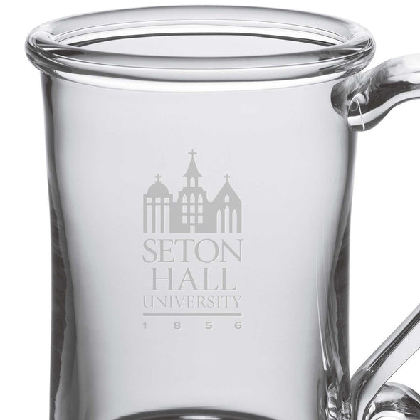 Seton Hall Glass Tankard by Simon Pearce Shot #2