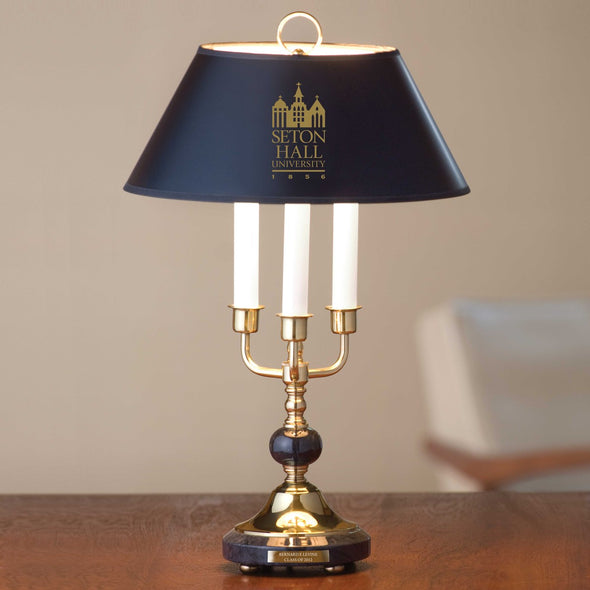 Seton Hall Lamp in Brass &amp; Marble Shot #1