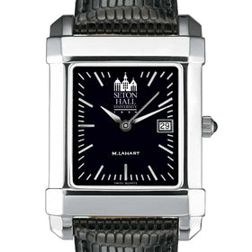 Seton Hall Men's Black Quad with Leather Shot #1