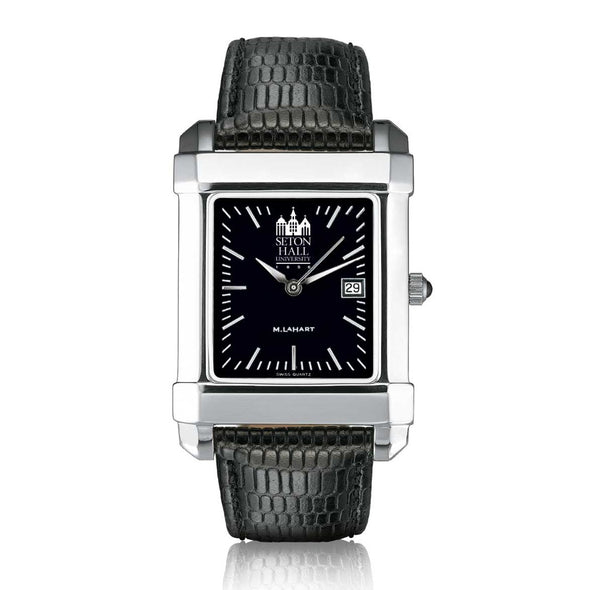 Seton Hall Men's Black Quad with Leather Shot #2