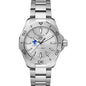 Seton Hall Men's TAG Heuer Steel Aquaracer with Silver Dial Shot #2