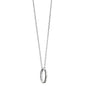 Seton Hall Monica Rich Kosann "Carpe Diem" Poesy Ring Necklace in Silver Shot #2
