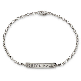 Seton Hall Monica Rich Kosann Petite Poesy Bracelet in Silver Shot #1