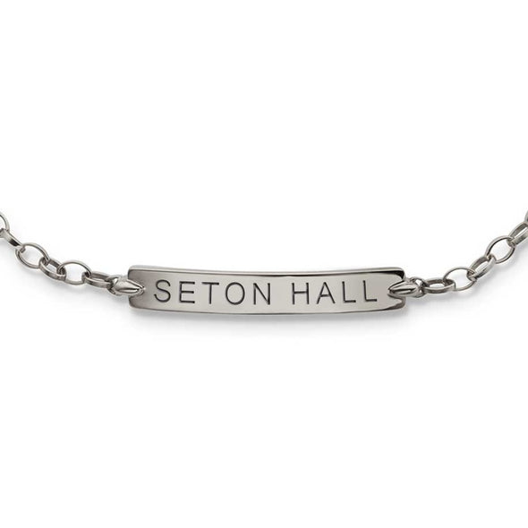 Seton Hall Monica Rich Kosann Petite Poesy Bracelet in Silver Shot #2