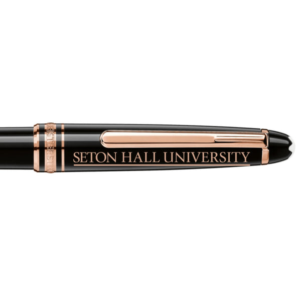 Seton Hall Montblanc Meisterstück Classique Ballpoint Pen in Red Gold Shot #2