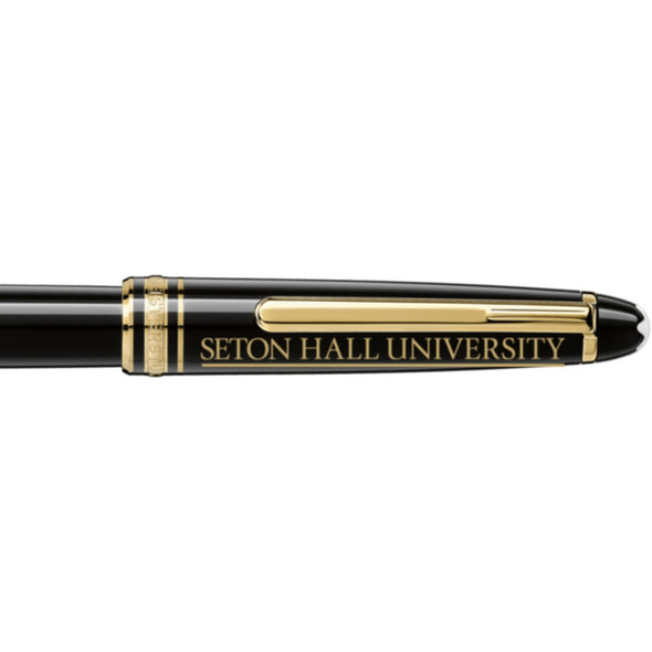 Seton Hall Montblanc Meisterstück Classique Rollerball Pen in Gold Shot #2