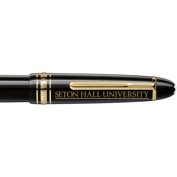 Seton Hall Montblanc Meisterstück LeGrand Rollerball Pen in Gold Shot #2