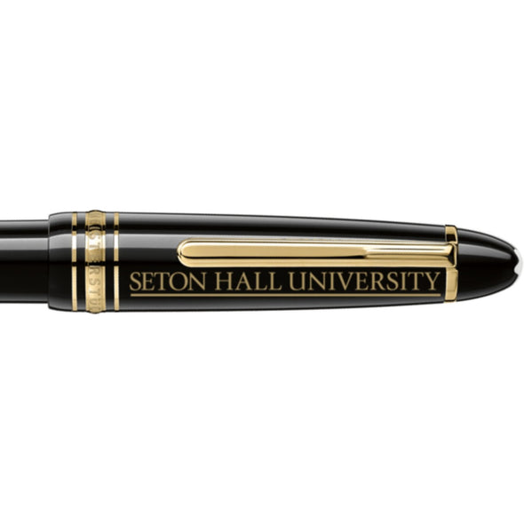 Seton Hall Montblanc Meisterstück Midsize Ballpoint Pen in Gold Shot #2