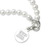 Seton Hall Pearl Bracelet with Sterling Silver Charm Shot #2