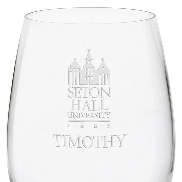 Seton Hall Red Wine Glasses - Set of 2 Shot #3