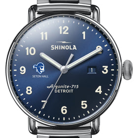 Seton Hall Shinola Watch, The Canfield 43mm Blue Dial Shot #1