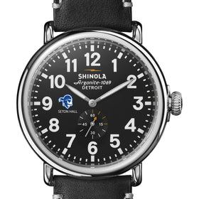 Seton Hall Shinola Watch, The Runwell 47 mm Black Dial Shot #1