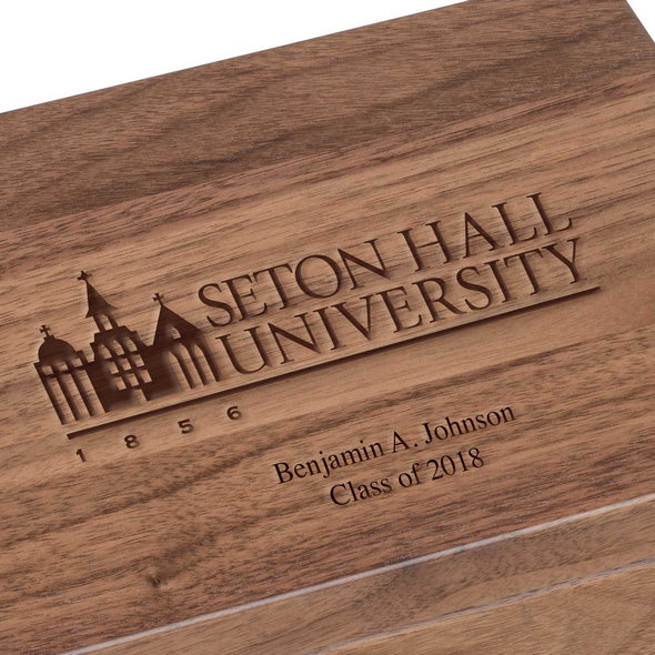 Seton Hall Solid Walnut Desk Box Shot #3