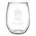 Seton Hall Stemless Wine Glasses Made in the USA - Set of 4