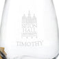 Seton Hall Stemless Wine Glasses - Set of 2 Shot #3