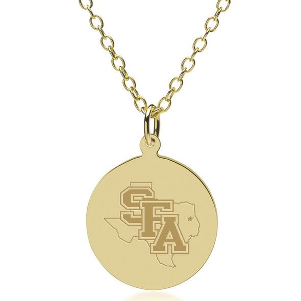 SFASU 18K Gold Pendant & Chain Shot #1