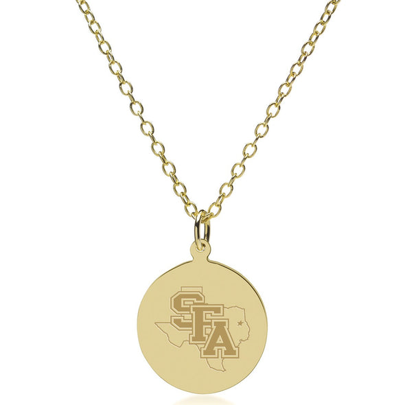 SFASU 18K Gold Pendant & Chain Shot #2