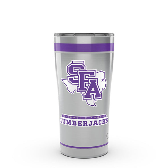 SFASU 20 oz. Stainless Steel Tervis Tumblers with Hammer Lids - Set of 2 Shot #1