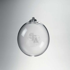 SFASU Glass Ornament by Simon Pearce Shot #1