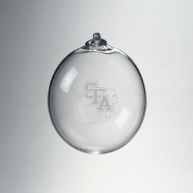 SFASU Glass Ornament by Simon Pearce Shot #1