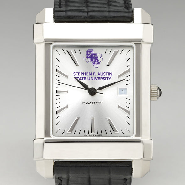 SFASU Men's Collegiate Watch with Leather Strap Shot #1