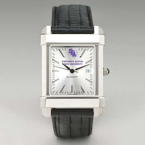 SFASU Men's Collegiate Watch with Leather Strap Shot #2