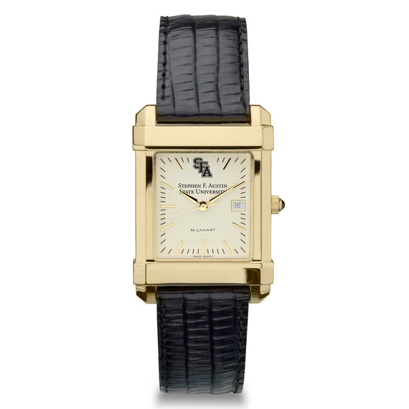 SFASU Men&#39;s Gold Quad with Leather Strap Shot #2