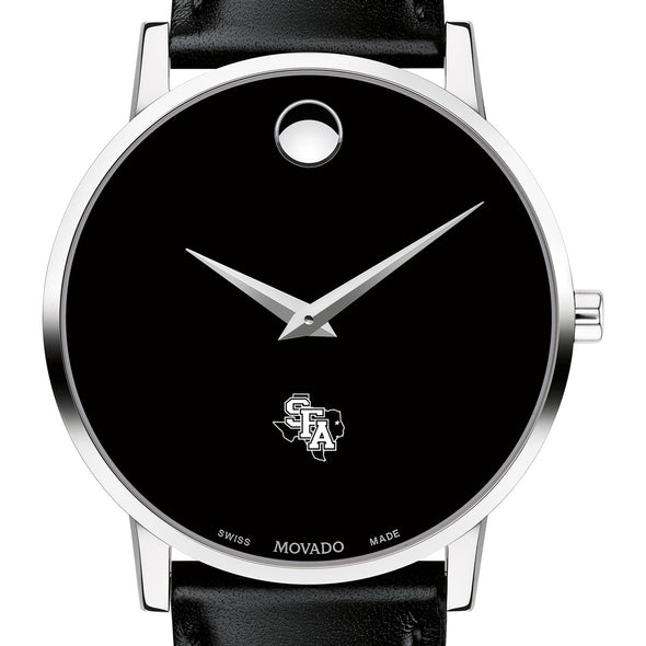 SFASU Men&#39;s Movado Museum with Leather Strap Shot #1