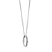 SFASU Monica Rich Kosann "Carpe Diem" Poesy Ring Necklace in Silver