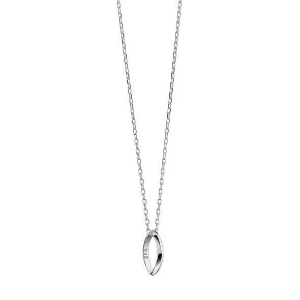 SFASU Monica Rich Kosann Poesy Ring Necklace in Silver Shot #2