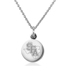 SFASU Necklace with Charm in Sterling Silver Shot #1