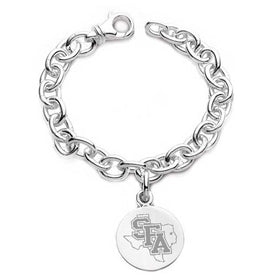 SFASU Sterling Silver Charm Bracelet Shot #1