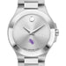 SFASU Women's Movado Collection Stainless Steel Watch with Silver Dial