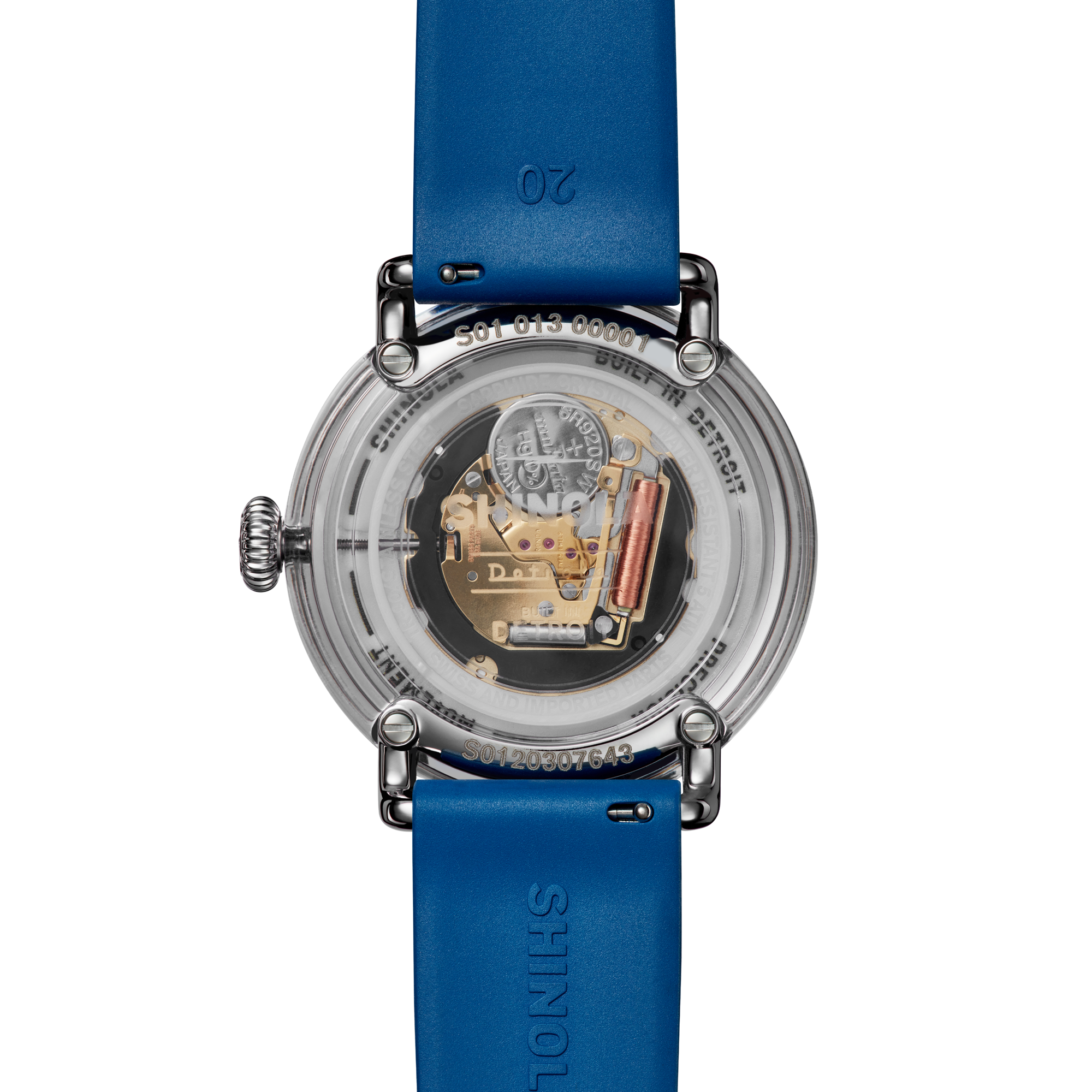 University of Michigan Shinola Watch, The Detrola 40 mm Blue Dial