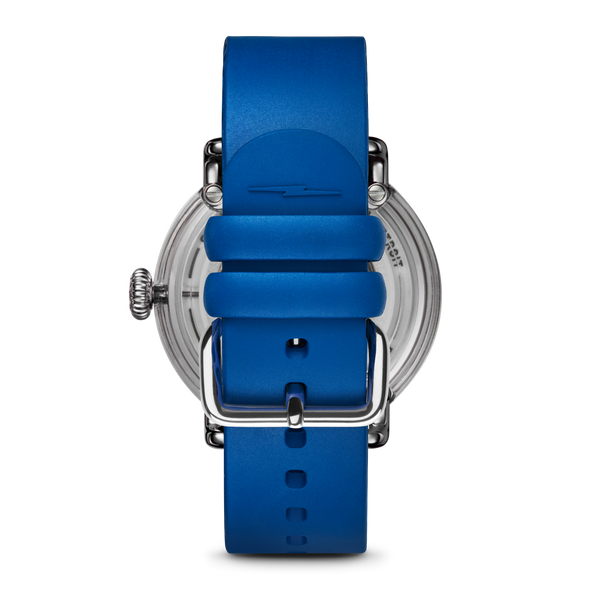 Shinola 40mm Detrola with Blue Dial Buckle