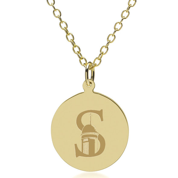 Siena 18K Gold Pendant &amp; Chain Shot #1