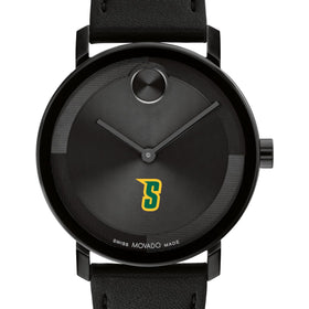 Siena College Men's Movado BOLD with Black Leather Strap Shot #1