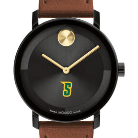 Siena College Men's Movado BOLD with Cognac Leather Strap Shot #1