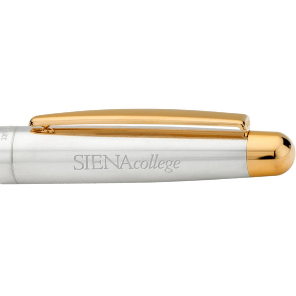 Siena Fountain Pen in Sterling Silver with Gold Trim Shot #2