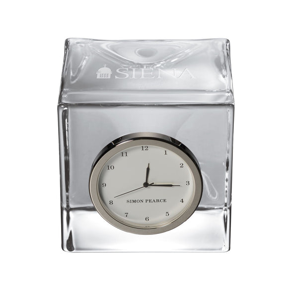 Siena Glass Desk Clock by Simon Pearce Shot #1