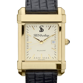 Siena Men&#39;s Gold Quad with Leather Strap Shot #1