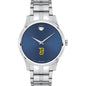 Siena Men's Movado Collection Stainless Steel Watch with Blue Dial Shot #2