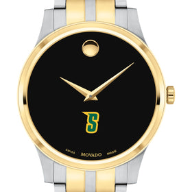 Siena Men's Movado Collection Two-Tone Watch with Black Dial Shot #1