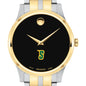 Siena Men's Movado Collection Two-Tone Watch with Black Dial Shot #1