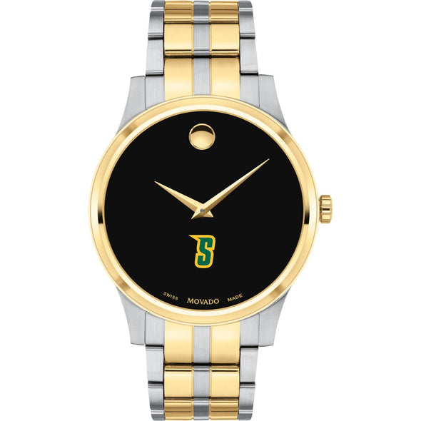 Siena Men's Movado Collection Two-Tone Watch with Black Dial Shot #2