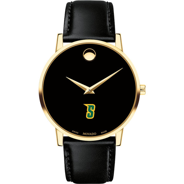 Siena Men's Movado Gold Museum Classic Leather Shot #2