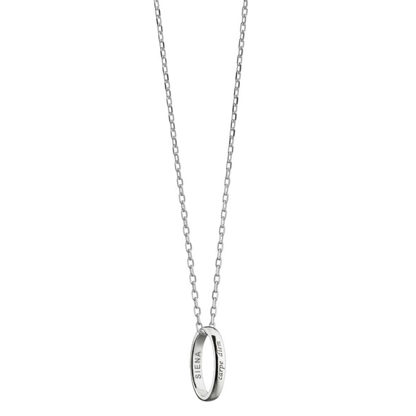Siena Monica Rich Kosann "Carpe Diem" Poesy Ring Necklace in Silver Shot #2