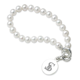 Siena Pearl Bracelet with Sterling Silver Charm Shot #1